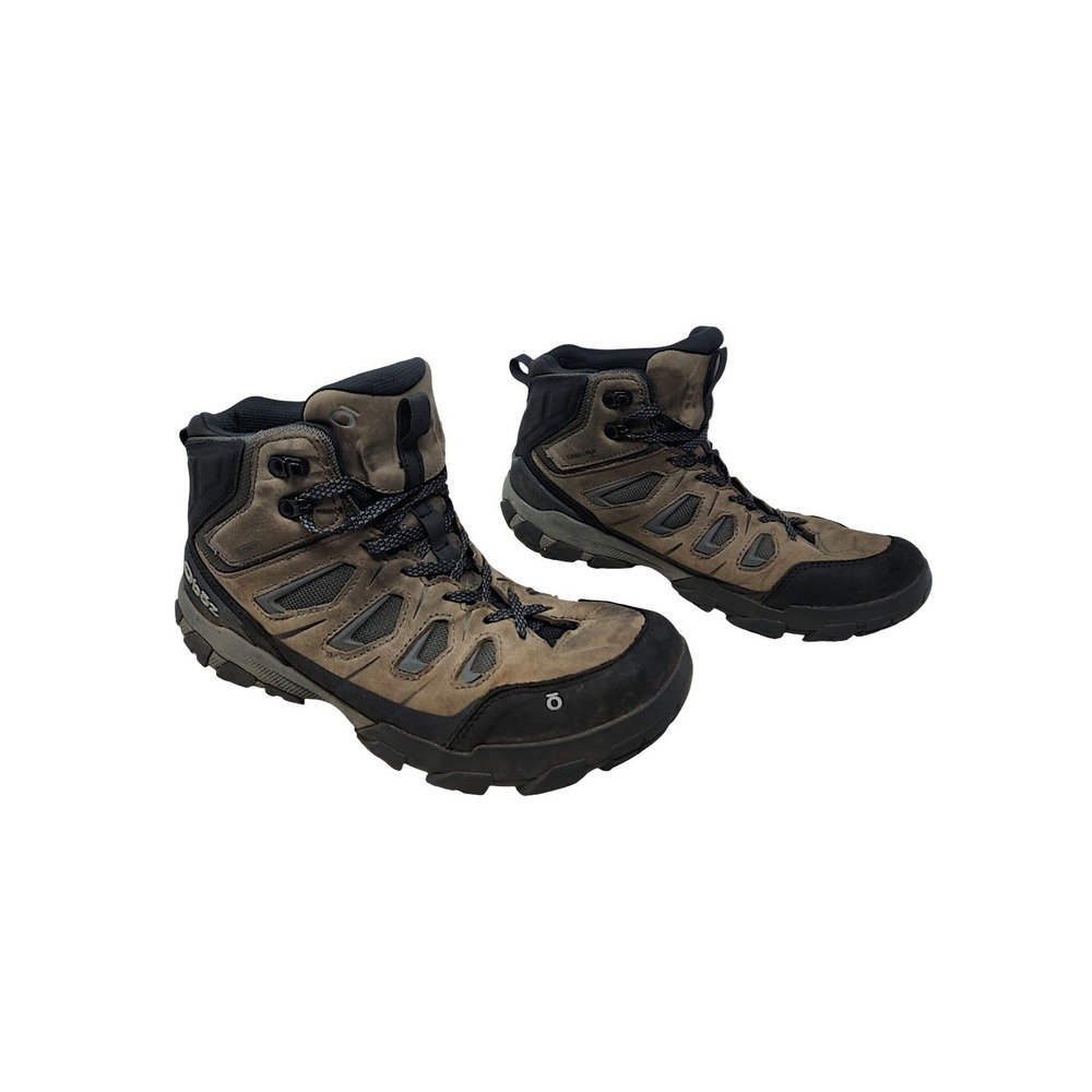 Oboz Hiking Boots 12 Mens Brown Sawtooth X Mid B-Dry Waterproof Cordura Trail